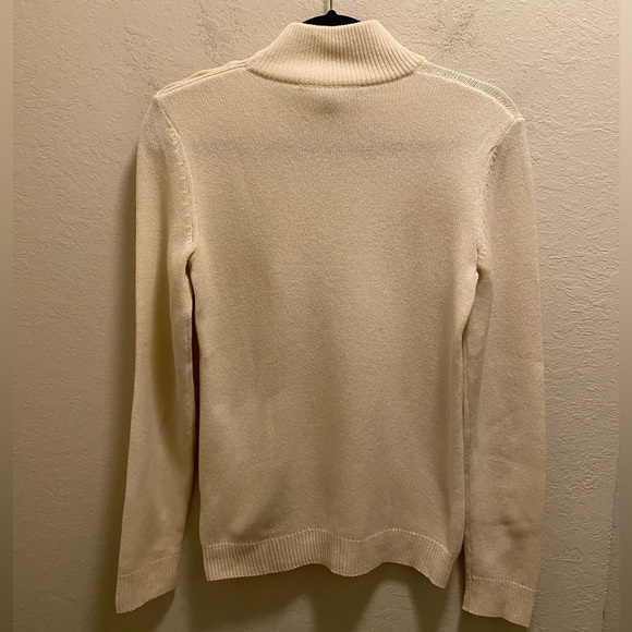 Ralph Lauren Purple Label Wool Mock Neck Long Sleeve Button Sweater Size S - Picture 7 of 10